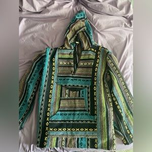 Vintage, hippy, boho, hooded sweatshirt